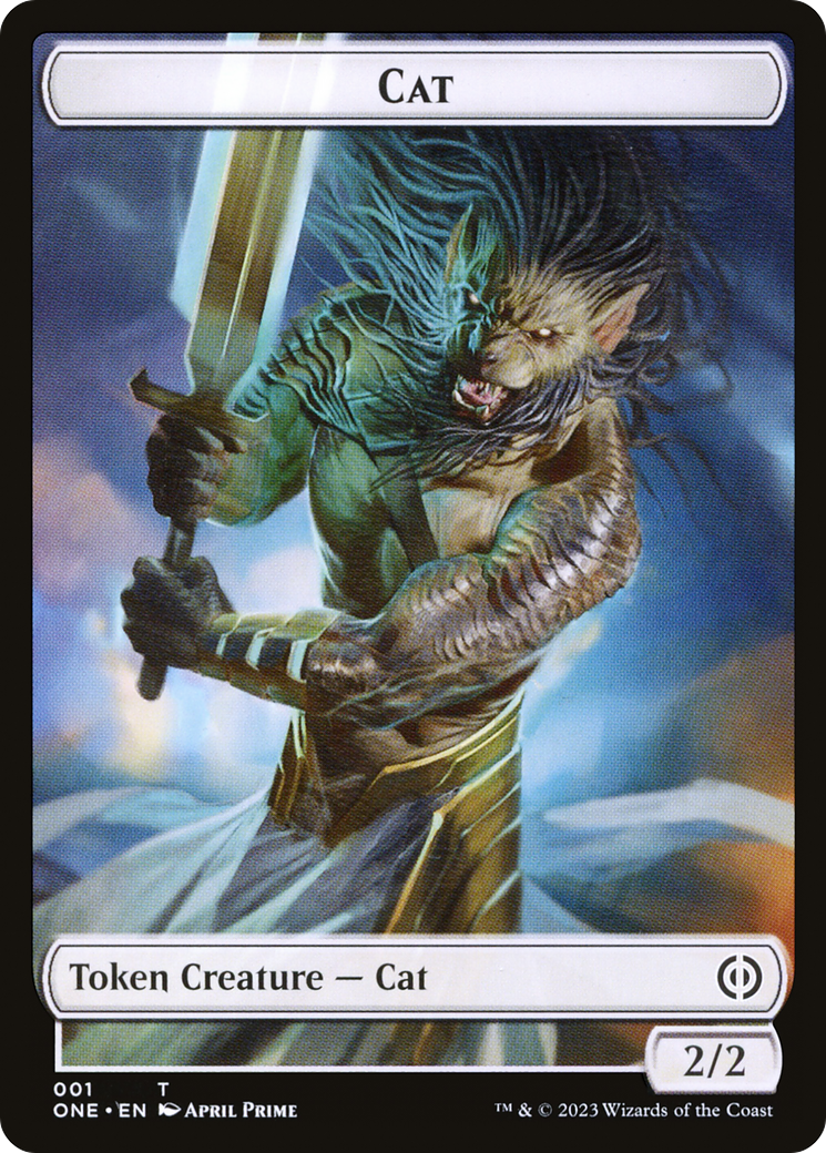Cat (TONE-001) - Phyrexia: All Will Be One Tokens Foil-1