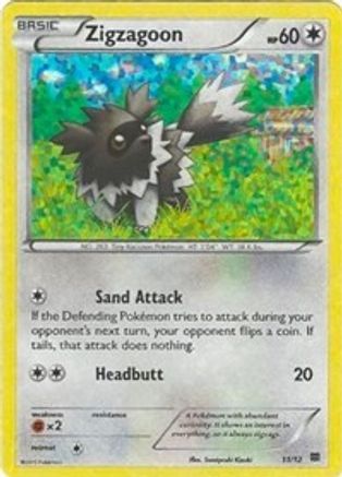Zigzagoon (11/12) [McDonald's Promos: 2015 Collection]-1