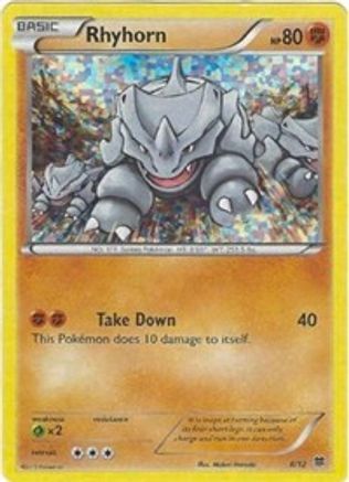 Rhyhorn (8/12) [McDonald's Promos: 2015 Collection]-1