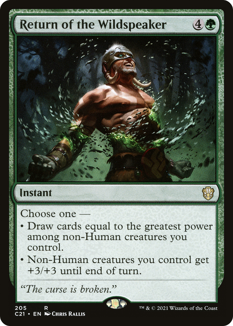 Return of the Wildspeaker [Commander 2021]-1