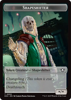 Shapeshifter // Golem (0013) Double-Sided Token [Edge of Eternities Commander Tokens]-1