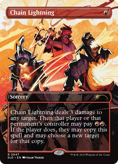 Chain Lightning (SLD-2047) - Secret Lair Drop (Borderless) Foil-1