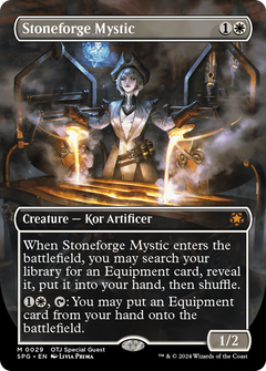 Stoneforge Mystic (Borderless) [Outlaws of Thunder Junction Special Guests]-1