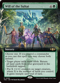 Will of the Sultai (Extended Art) (TDC-089) - Commander: Tarkir: Dragonstorm: (Extended Art)-1