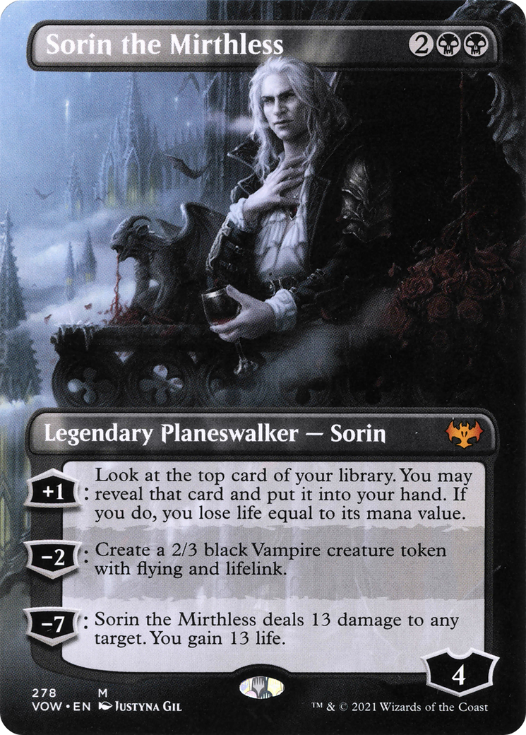 Sorin the Mirthless (Borderless) [Innistrad: Crimson Vow]-1