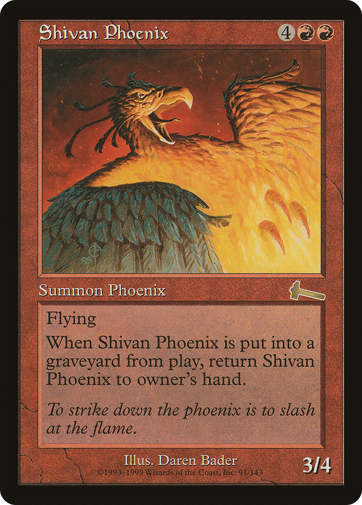 Shivan Phoenix [Urza's Legacy]-1