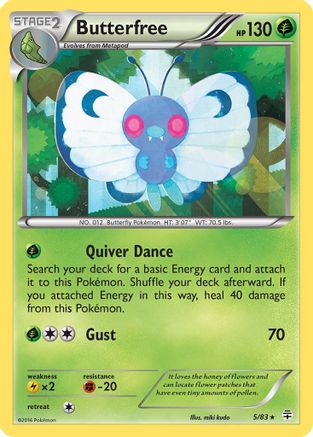 Butterfree (5/83) [XY: Generations]-1