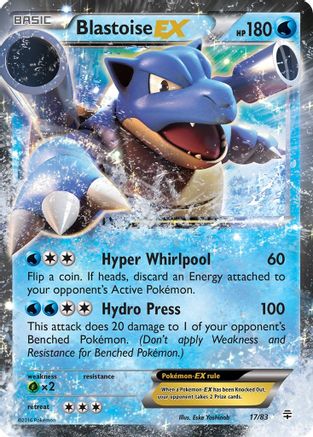 Blastoise EX (17/83) [XY: Generations]-1