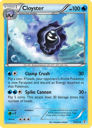 Cloyster (20/83) [XY: Generations]-1