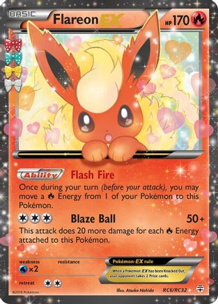 Flareon EX (RC6/RC32) [Generations: Radiant Collection]-1
