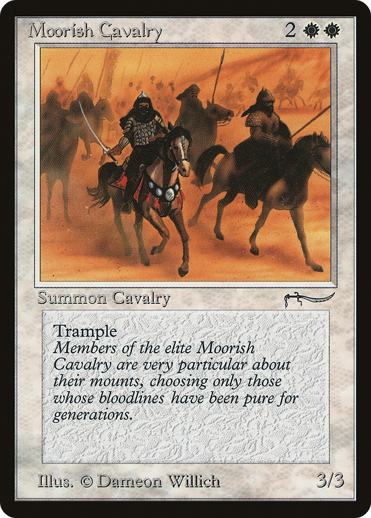 Moorish Cavalry (Light Mana Cost) [Arabian Nights]-1