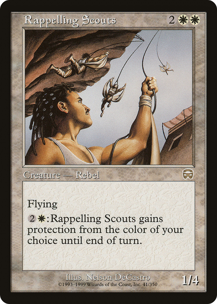 Rappelling Scouts [Mercadian Masques]-1