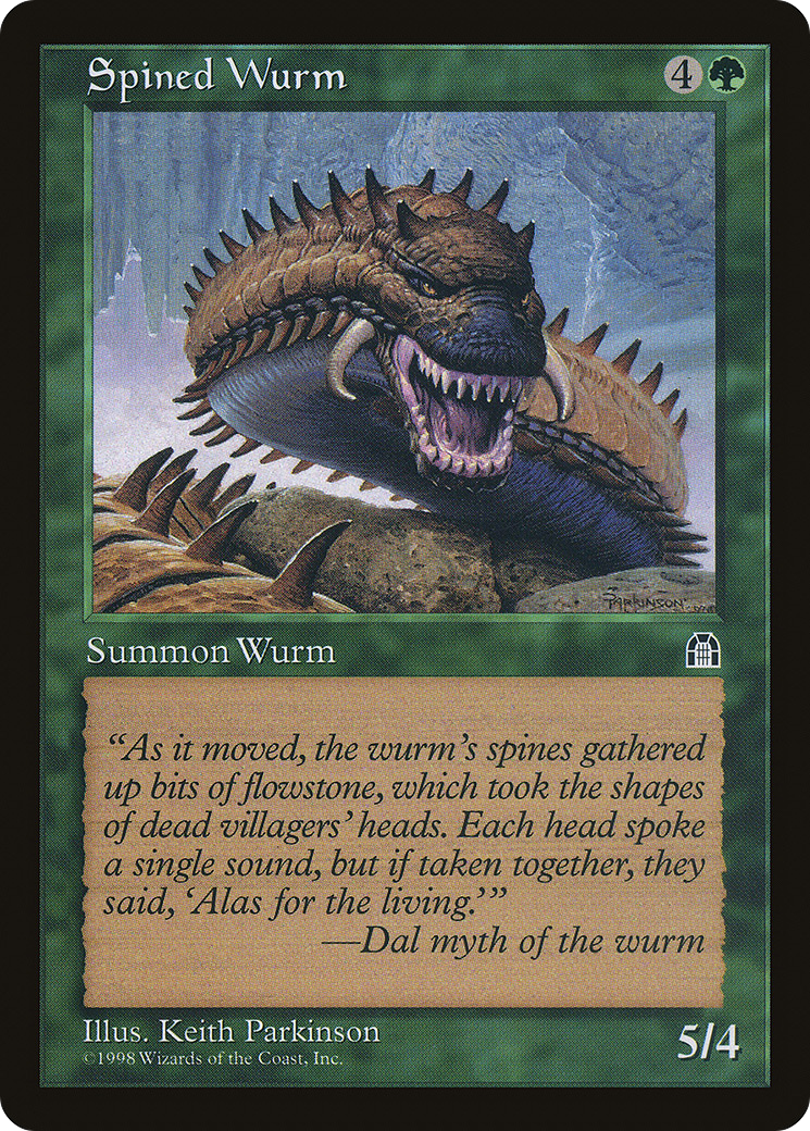 Spined Wurm [Stronghold]-1