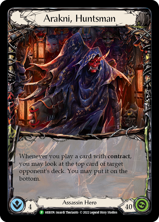 Arakni, Huntsman [HER074] (Promo)  Cold Foil-1
