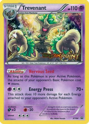 Trevenant (XY94) (Prerelease) [XY: Black Star Promos]-1