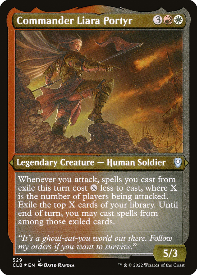Commander Liara Portyr (CLB-529) - Commander Legends: Battle for Baldur's Gate Etched Foil-1
