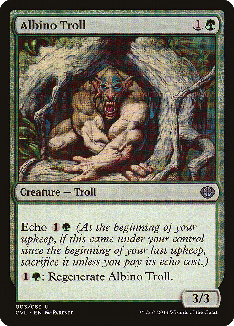 Albino Troll (Garruk vs. Liliana) [Duel Decks Anthology]-1