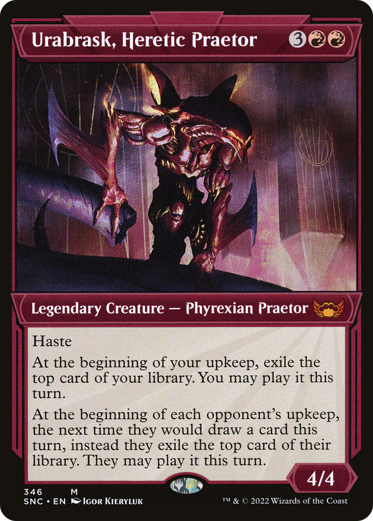 Urabrask, Heretic Praetor (Showcase) (SNC-346) - Streets of New Capenna: (Showcase) Foil-1