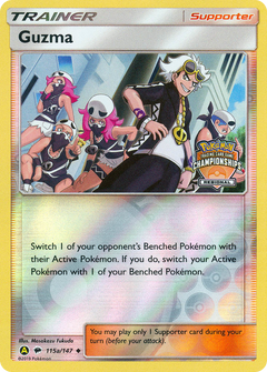 Guzma 115a  - Reverse Holofoil Burning Shadows - Uncommon-1