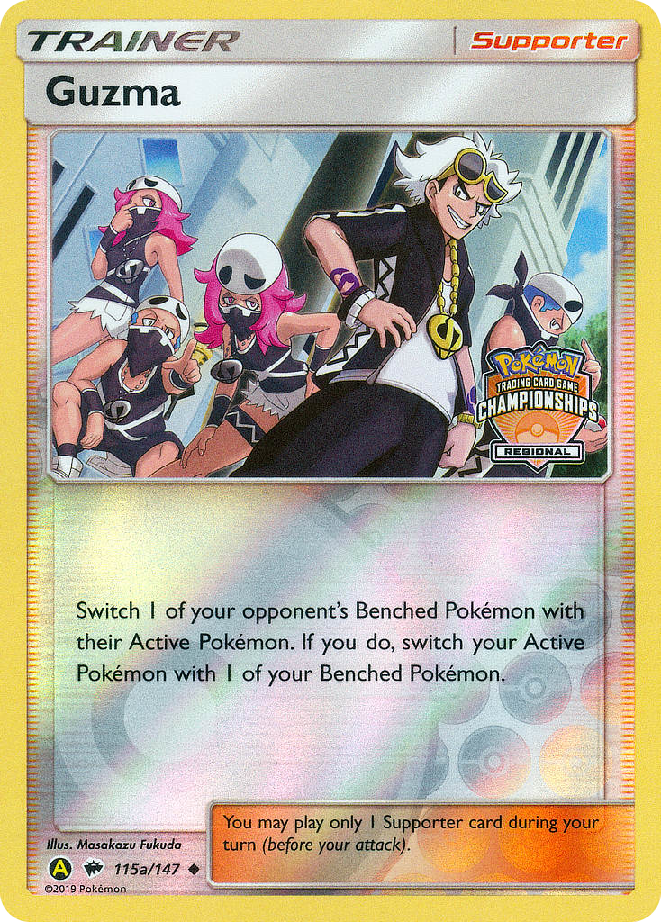 Guzma 115a  - Reverse Holofoil Burning Shadows - Uncommon-1
