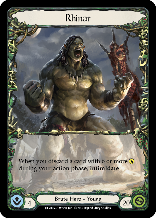 Rhinar [HER005-P] (Promo)  1st Edition Rainbow Foil-1