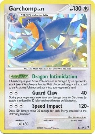 Garchomp (5/147) (Cracked Ice Holo) (Theme Deck Exclusive) [Platinum: Supreme Victors]-1