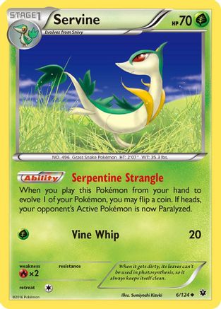 Servine (6/124) [XY: Fates Collide]-1