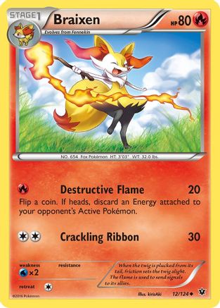 Braixen (12/124) [XY: Fates Collide]-1