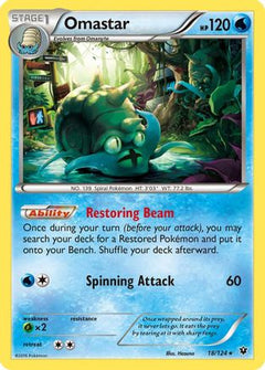 Omastar (18/124) [XY: Fates Collide]-1