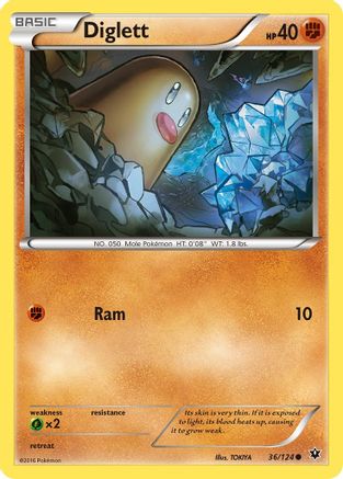 Diglett (36/124) [XY: Fates Collide]-1