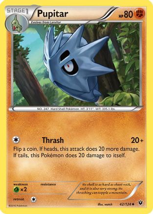Pupitar (42/124) [XY: Fates Collide]-1