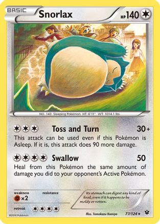 Snorlax (77/124) [XY: Fates Collide]-1