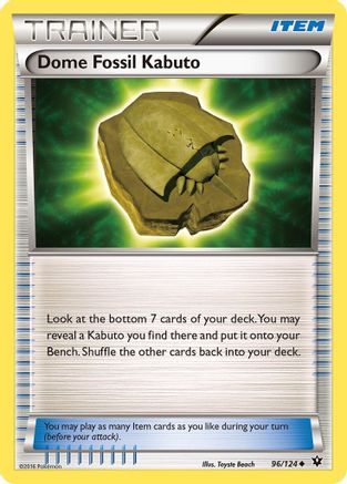 Dome Fossil Kabuto (96/124) [XY: Fates Collide]-1