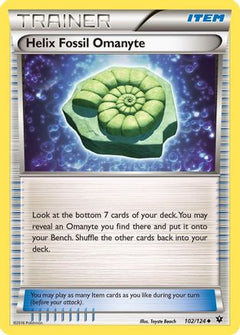 Helix Fossil Omanyte (102/124) [XY: Fates Collide]-1