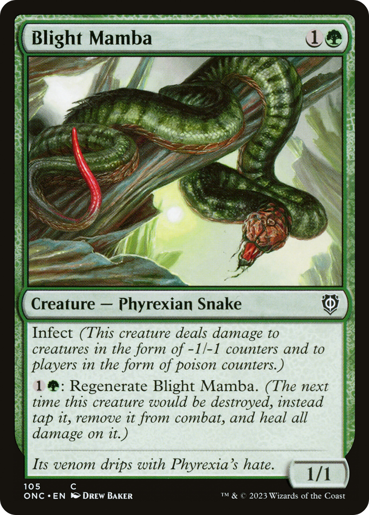 Blight Mamba [Phyrexia: All Will Be One Commander]-1