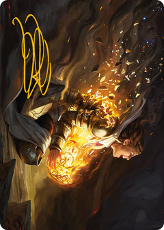 Vanish into Eternity Art Card (Gold-Stamped Signature) [Phyrexia: All Will Be One Art Series]-1
