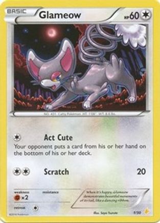 Glameow (1/30) [XY: Trainer Kit 3 - Pikachu Libre]-1