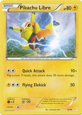 Pikachu Libre (14/30) [XY: Trainer Kit 3 - Pikachu Libre]-1