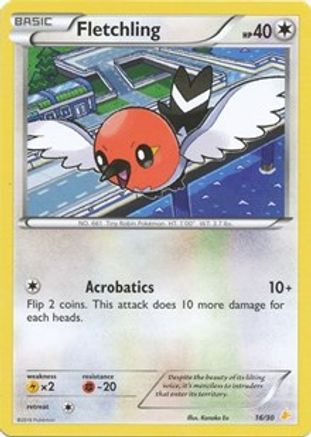 Fletchling (16/30) [XY: Trainer Kit 3 - Pikachu Libre]-1