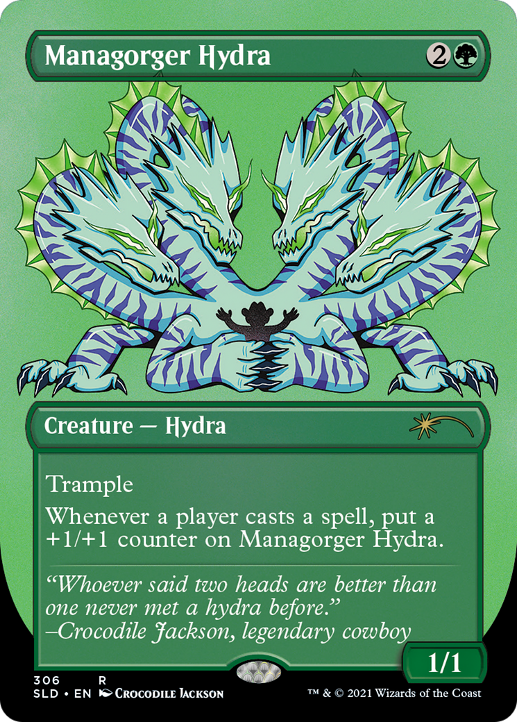 Managorger Hydra (SLD-306) - Secret Lair Drop (Borderless) Etched Foil-1