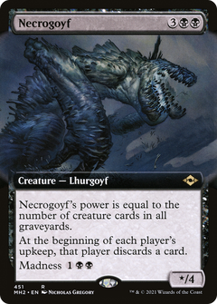 Necrogoyf (Extended Art) [Modern Horizons 2]-1