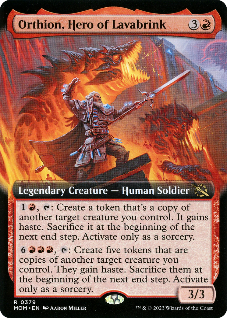 Orthion, Hero of Lavabrink (Extended Art) [March of the Machine]-1