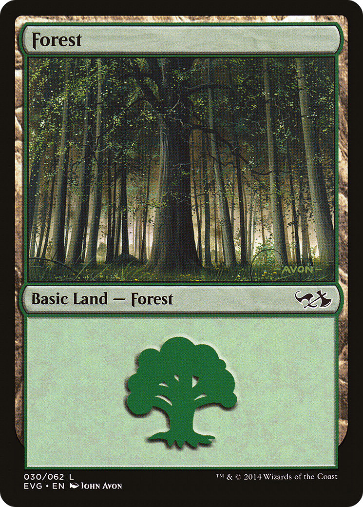 Forest (30) (Elves vs. Goblins) [Duel Decks Anthology]-1