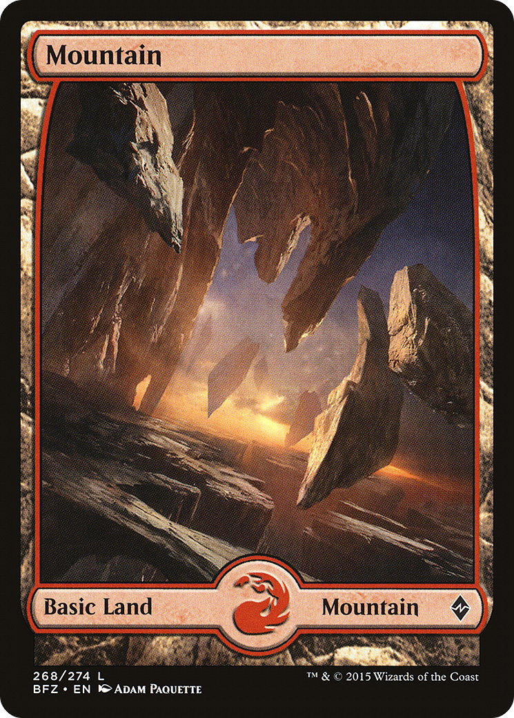 Mountain (268) (Full Art) [Battle for Zendikar]-1