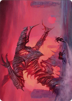 Red Sun's Twilight // Red Sun's Twilight (AONE-033) - Phyrexia: All Will Be One Art Series (Borderless) Foil-1