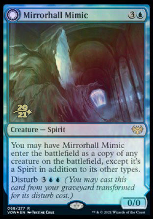 Mirrorhall Mimic // Ghastly Mimicry [Innistrad: Crimson Vow Prerelease Promos]-1