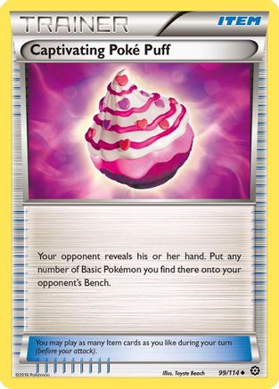 Captivating Poke Puff (99/114) [XY: Steam Siege]-1
