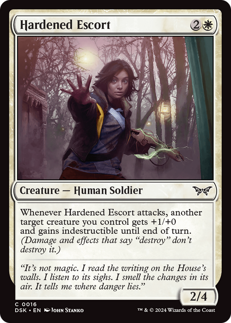 Hardened Escort [Duskmourn: House of Horror]-1
