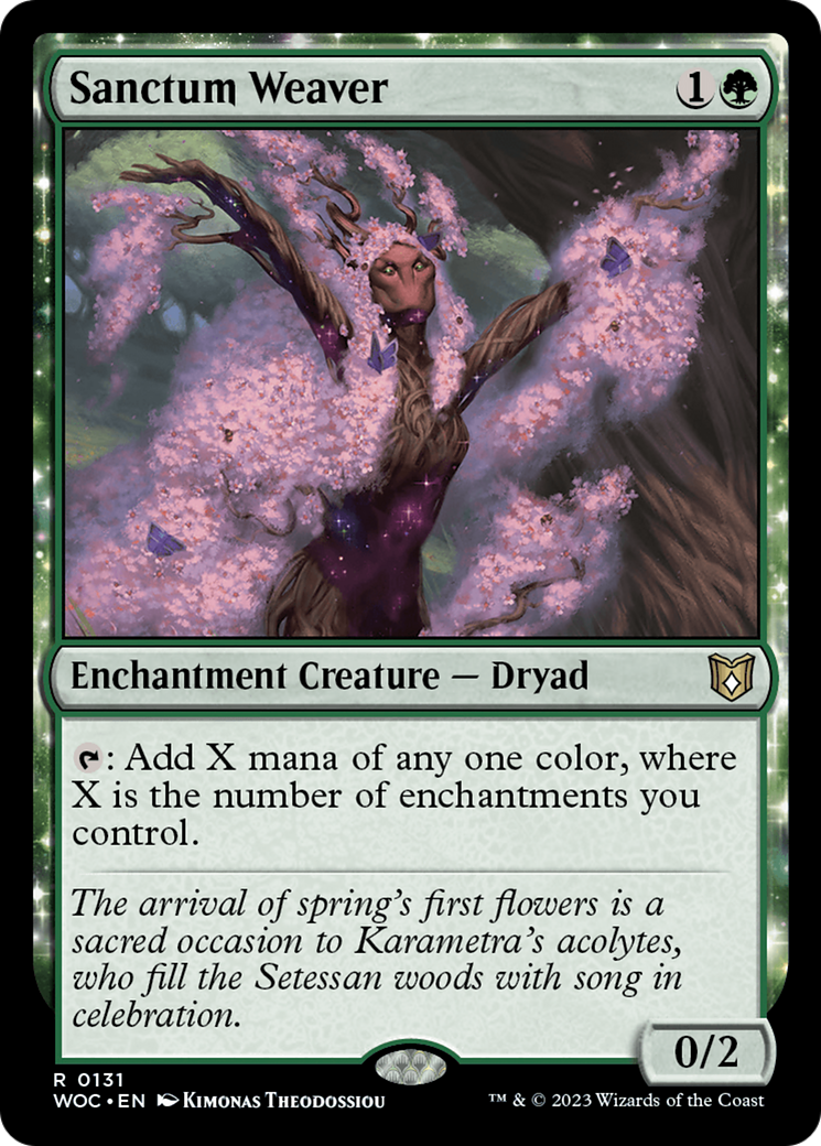 Sanctum Weaver [Wilds of Eldraine Commander]-1