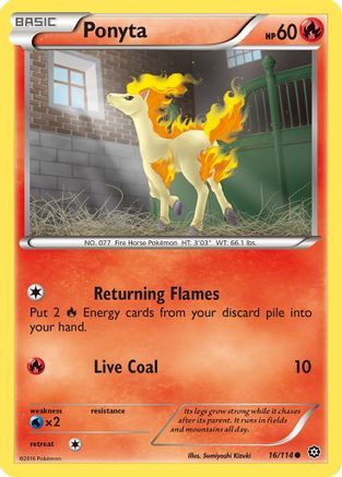 Ponyta (16/114) [XY: Steam Siege]-1